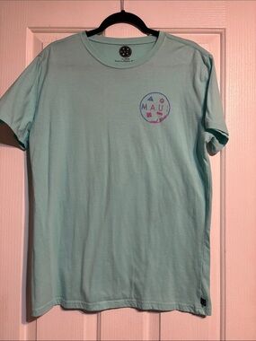 Maui and Sons Mint Green Crewneck Tee with Small Logo